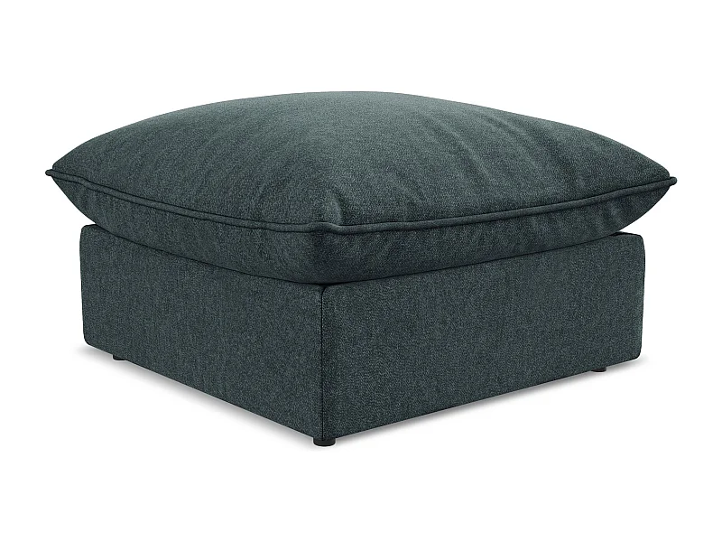 Pouf - Hocker - Samt - Marine - MANAO