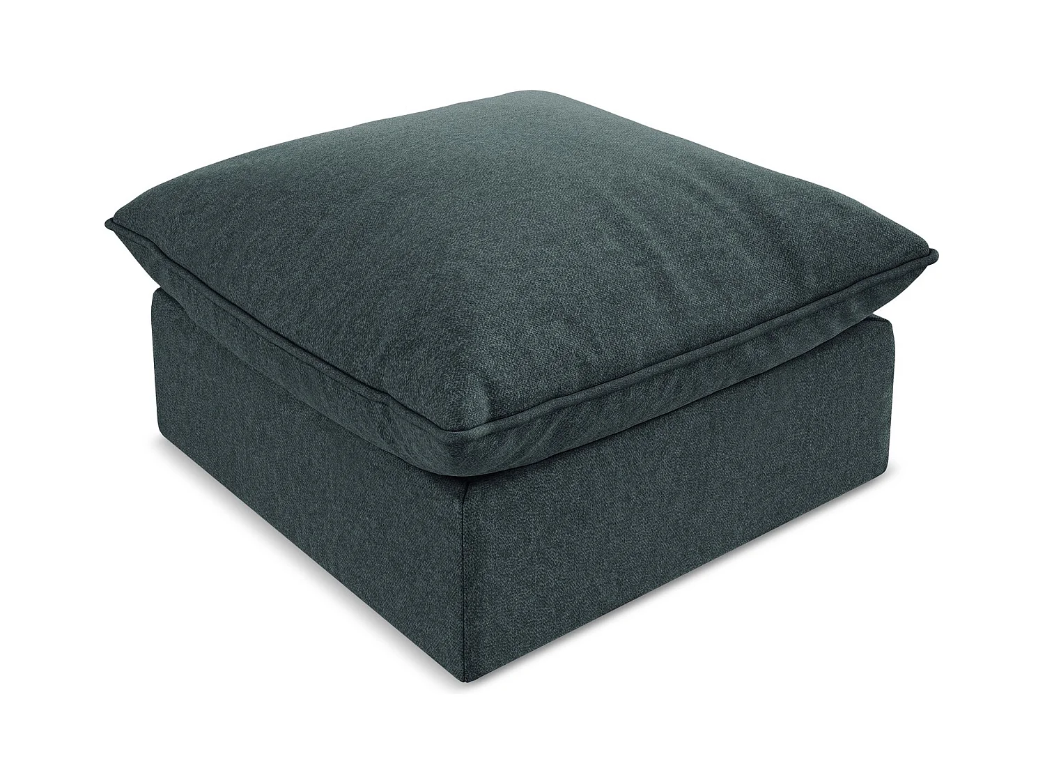 Pouf en velours - marin - MANAO