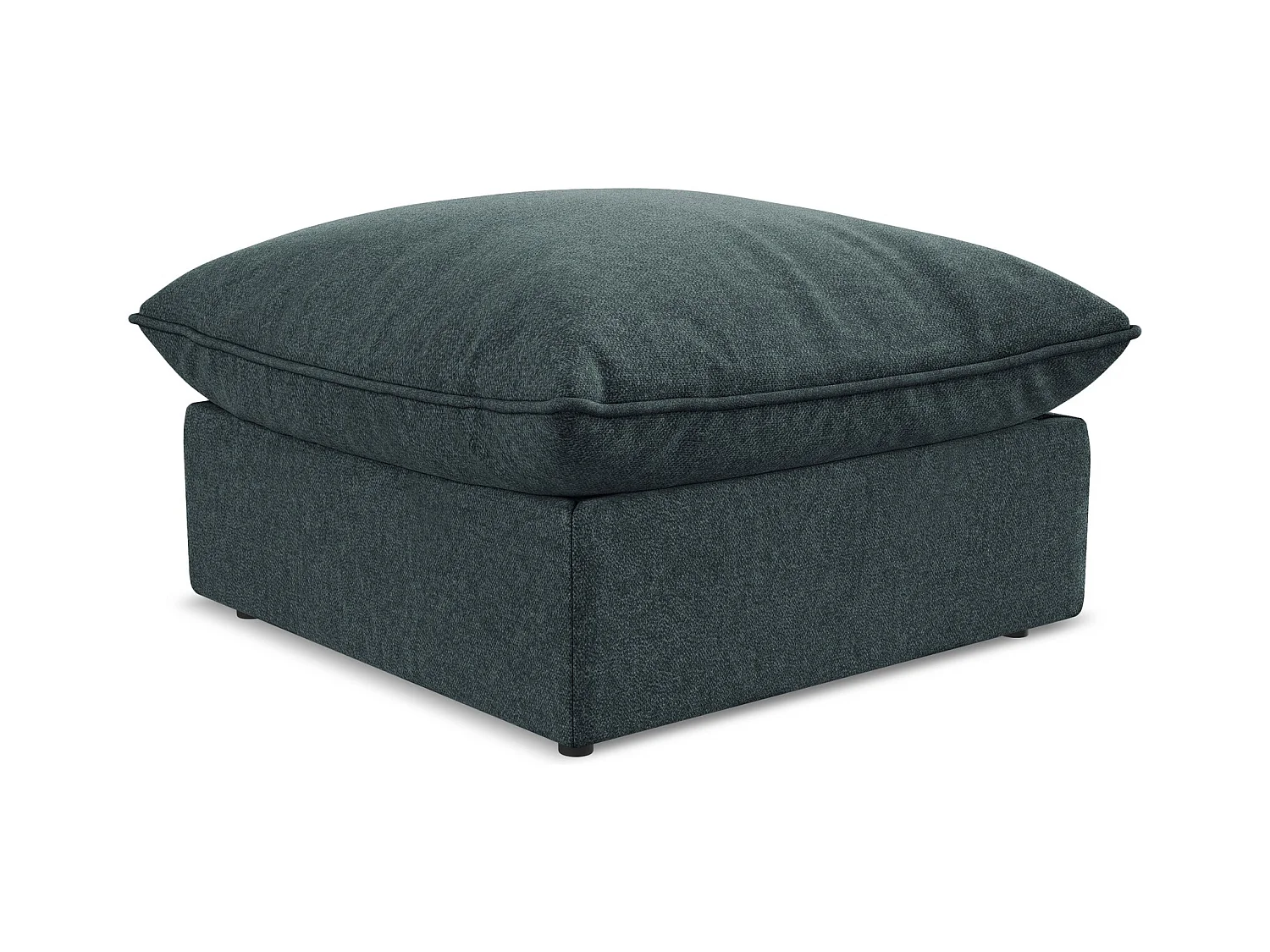 Pouf en velours - marin - MANAO