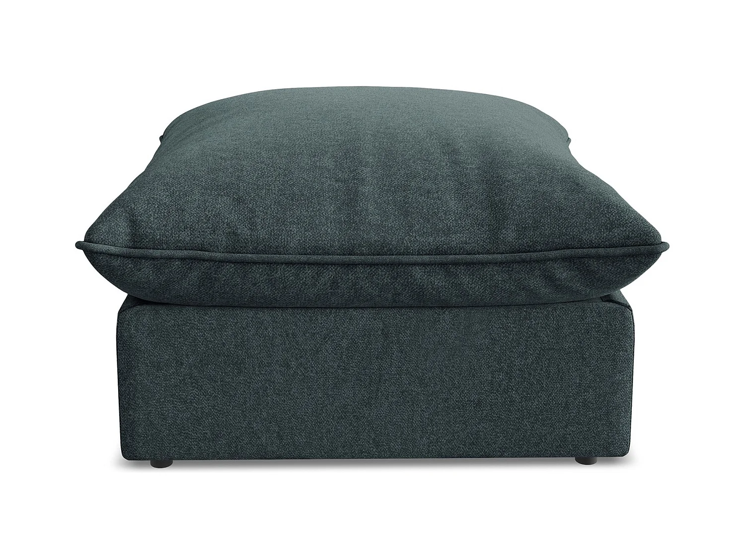 Pouf en velours - marin - MANAO