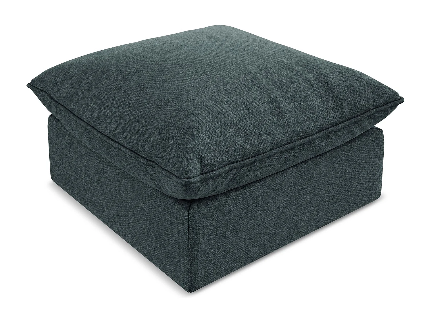 Pouf en velours - marin - MANAO