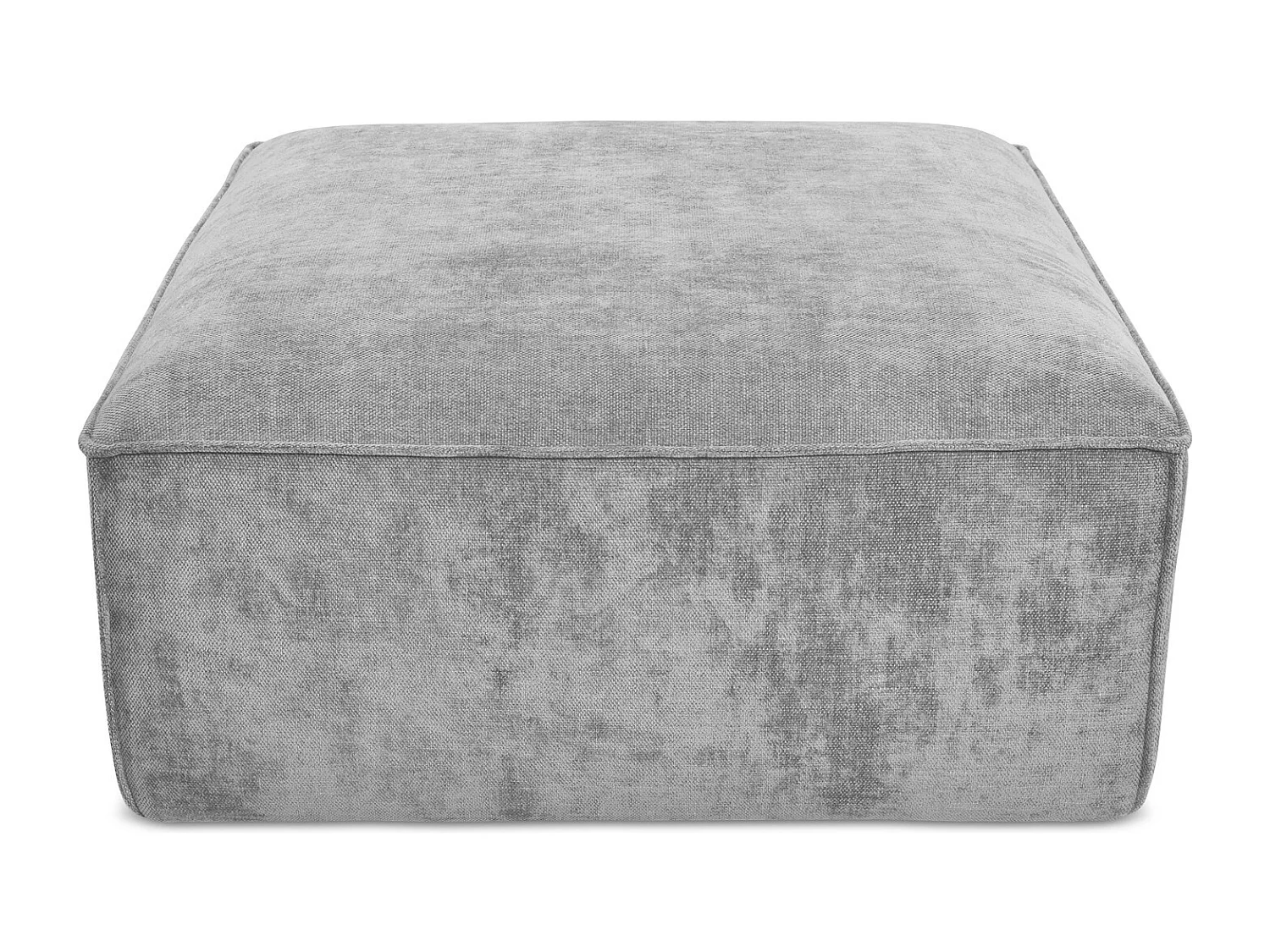 Pouf - Hocker - Chenille - Hellgrau - HANA