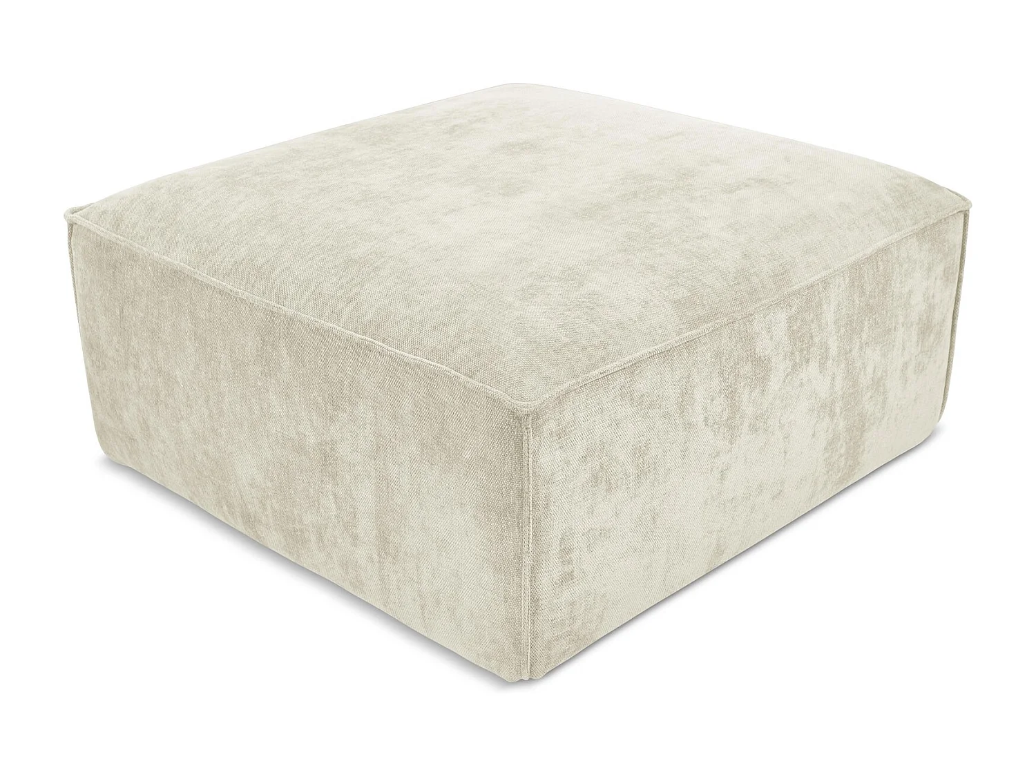 Pouf - Hocker - Chenille - Beige - HANA