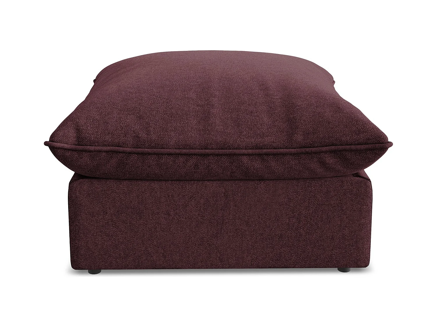 Pouf en velours - bourgogne - MANAO