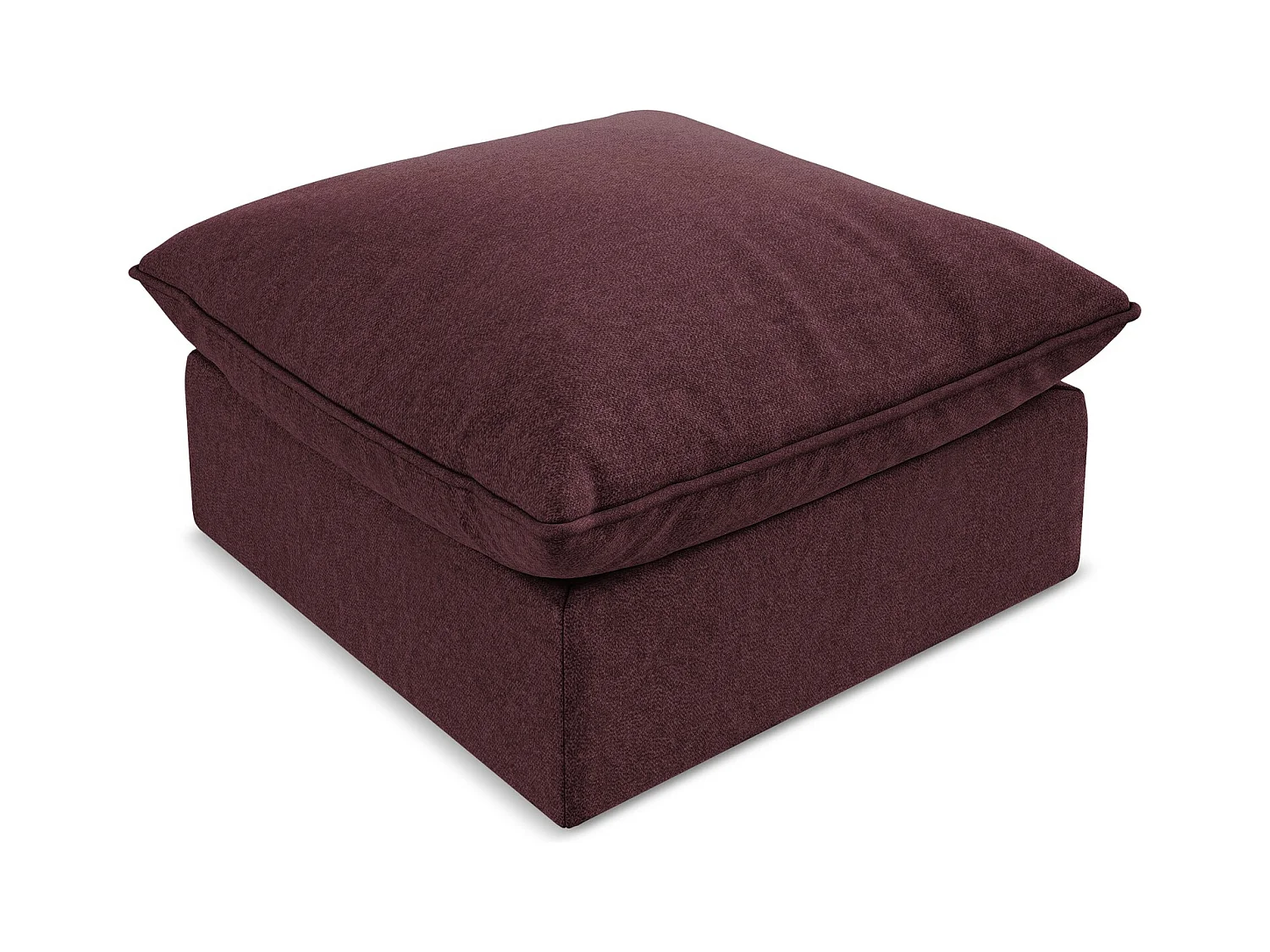 Pouf en velours - bourgogne - MANAO