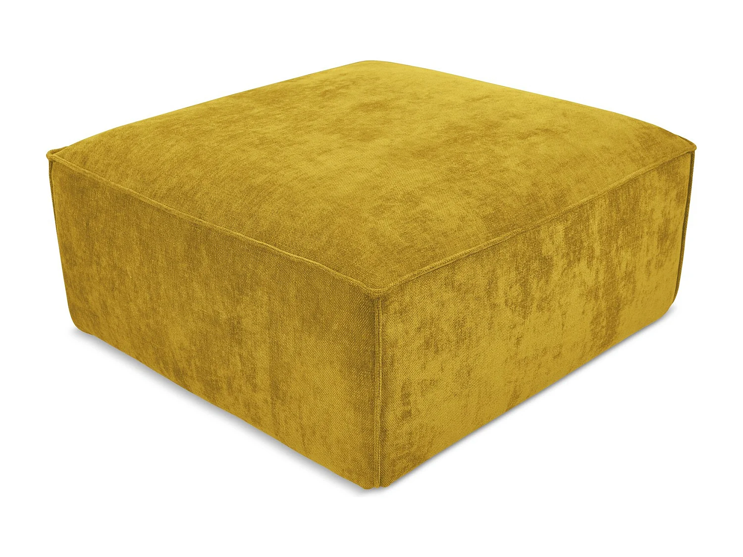 Pouf - Hocker - Chenille - Senf - HANA