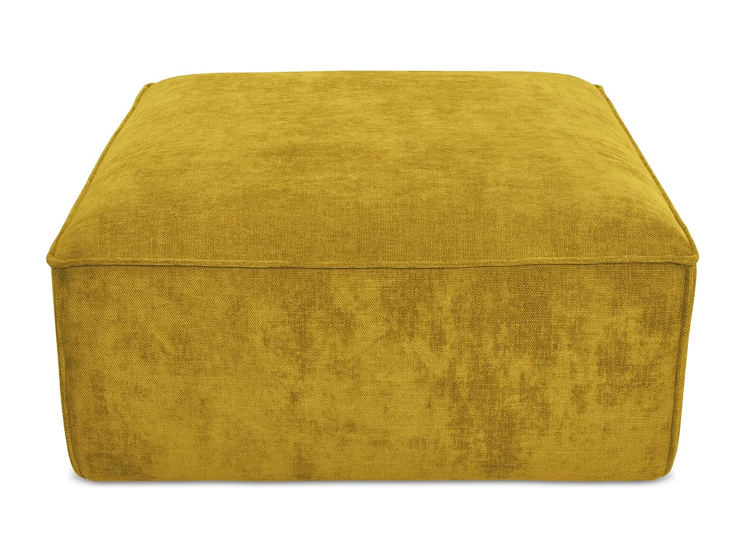 Pouf - Hocker - Chenille - Senf - HANA