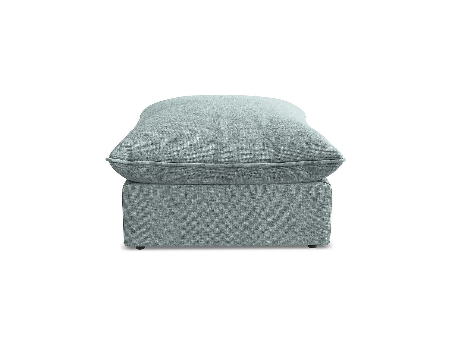 Pouf - Hocker - Strukturstoff - Jeans - RAVENNA