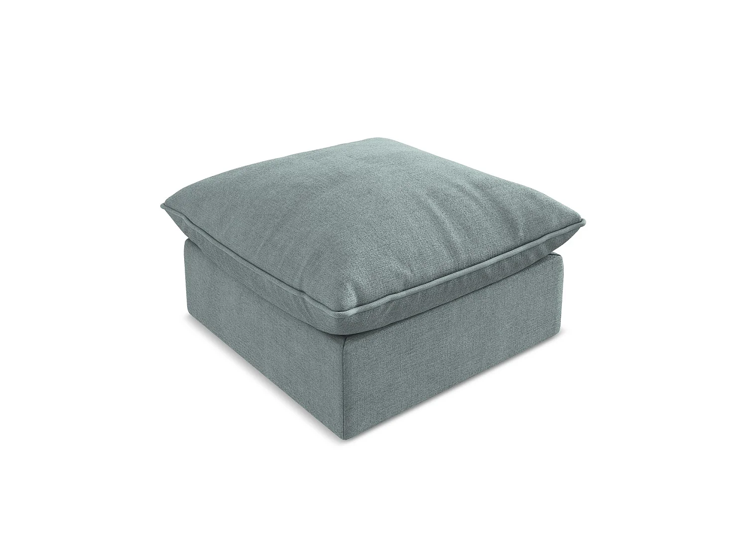Pouf - Hocker - Strukturstoff - Jeans - RAVENNA