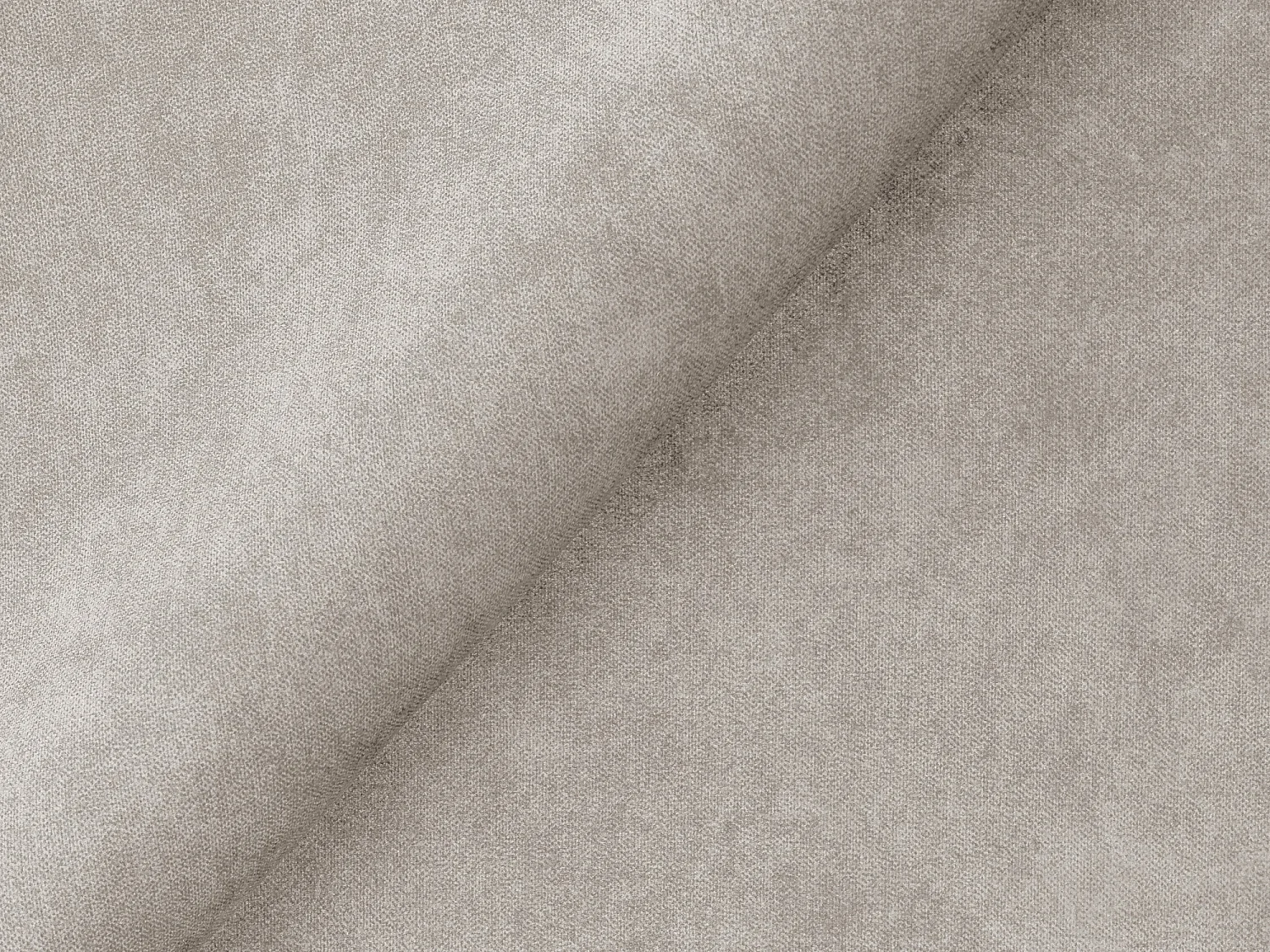 Driezits modulaire bank van lichtbeige velours - MANAO