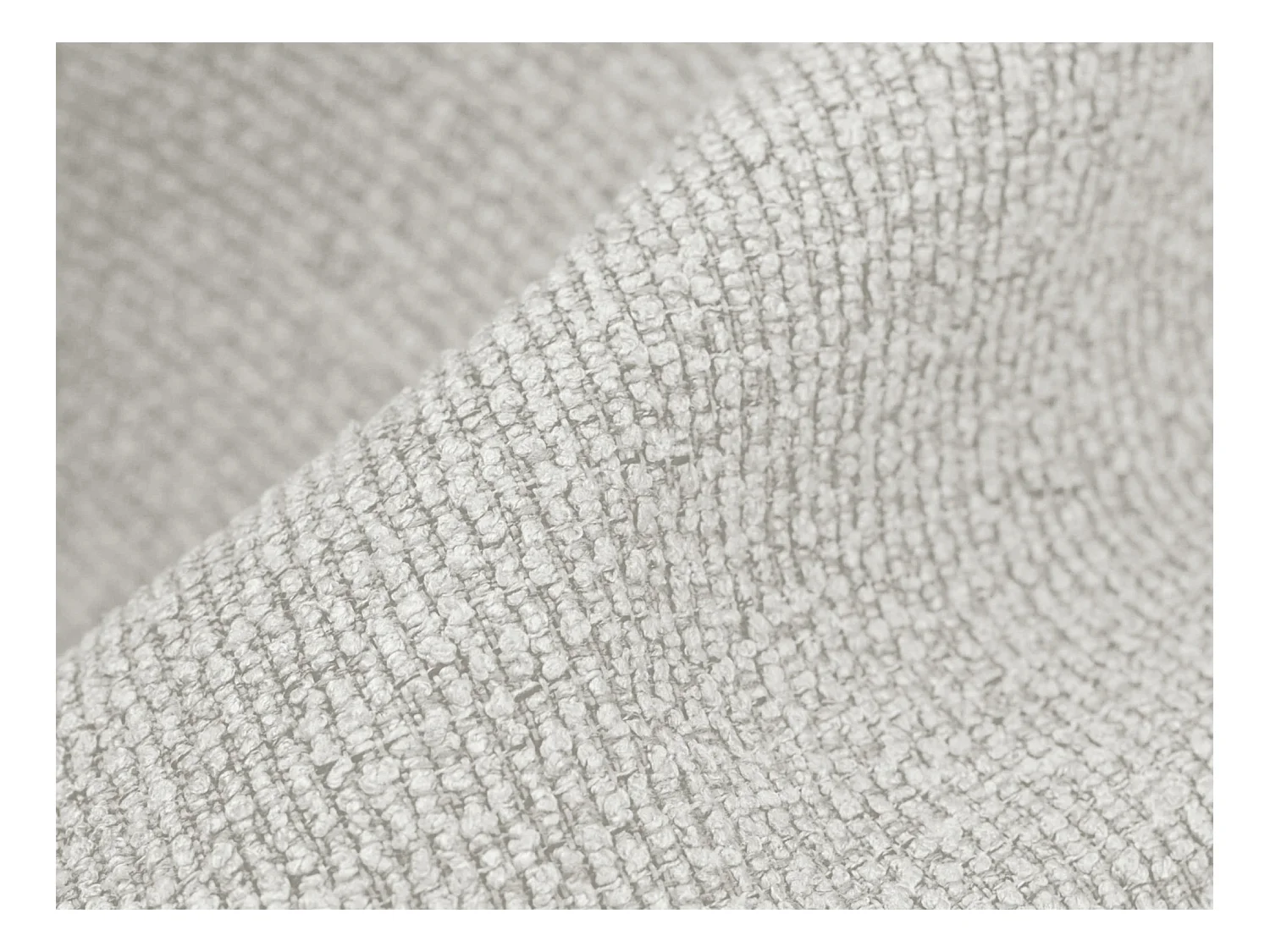 Canapé modulable 3 places en tissu bouclette - blanc - MANAO