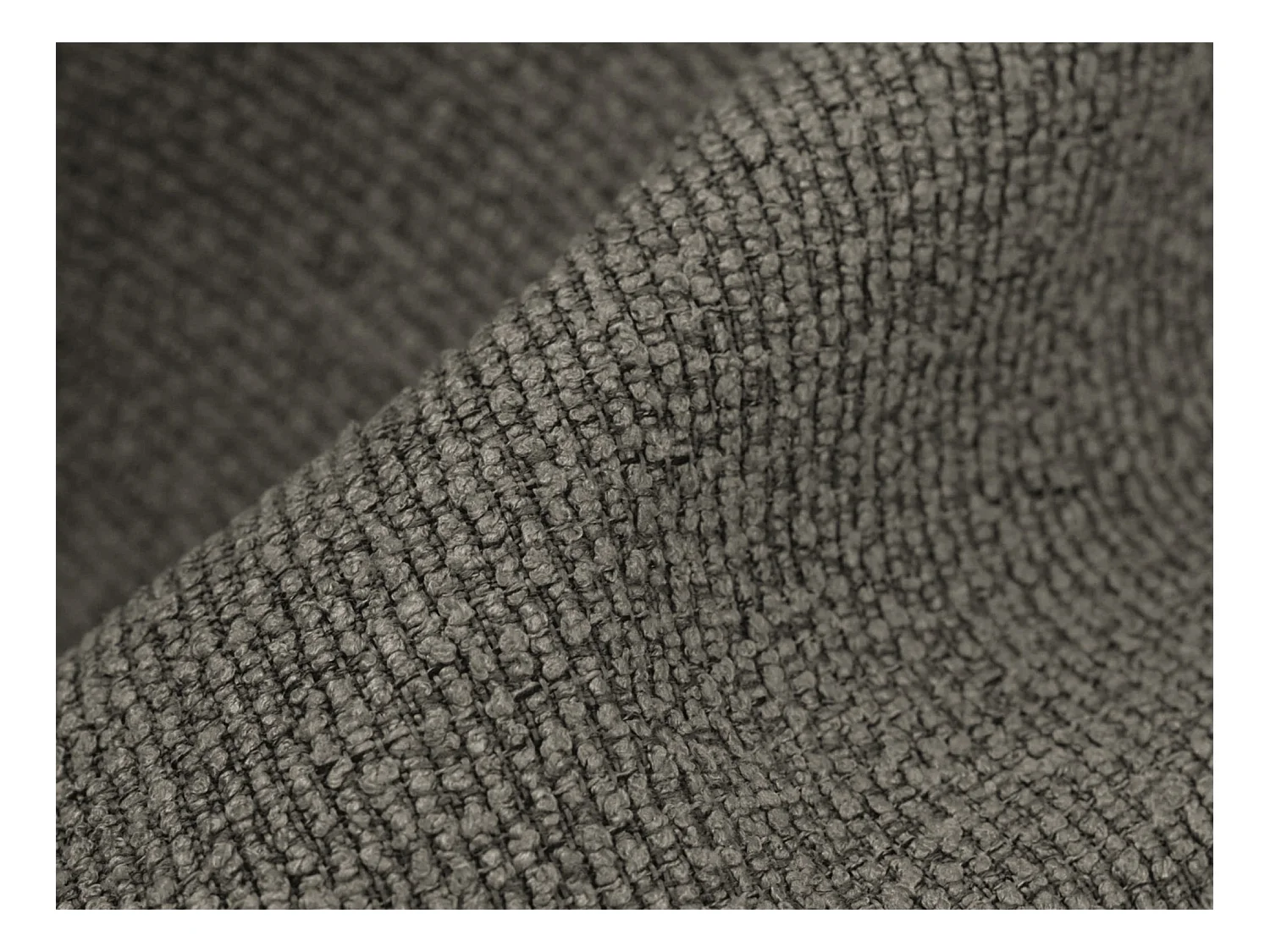Canapé modulable 3 places en tissu bouclette - gris - MANAO