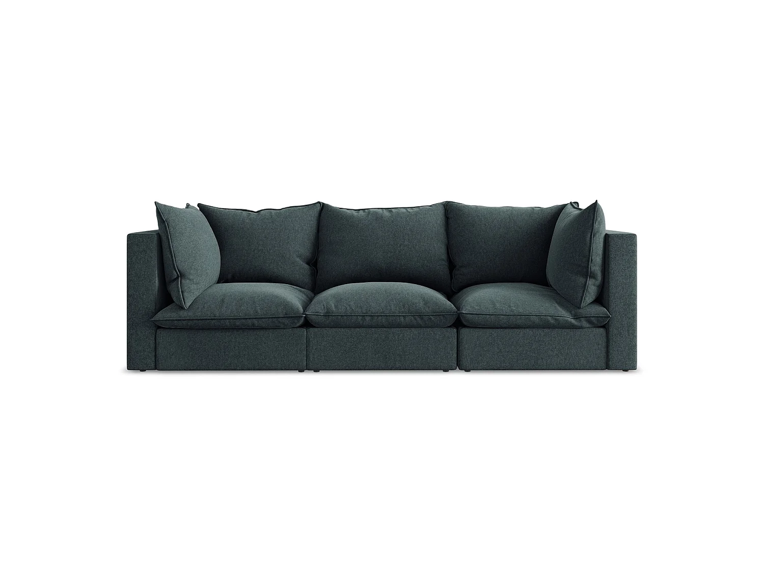 Driezits modulaire bank van marien velours - RAVENNA