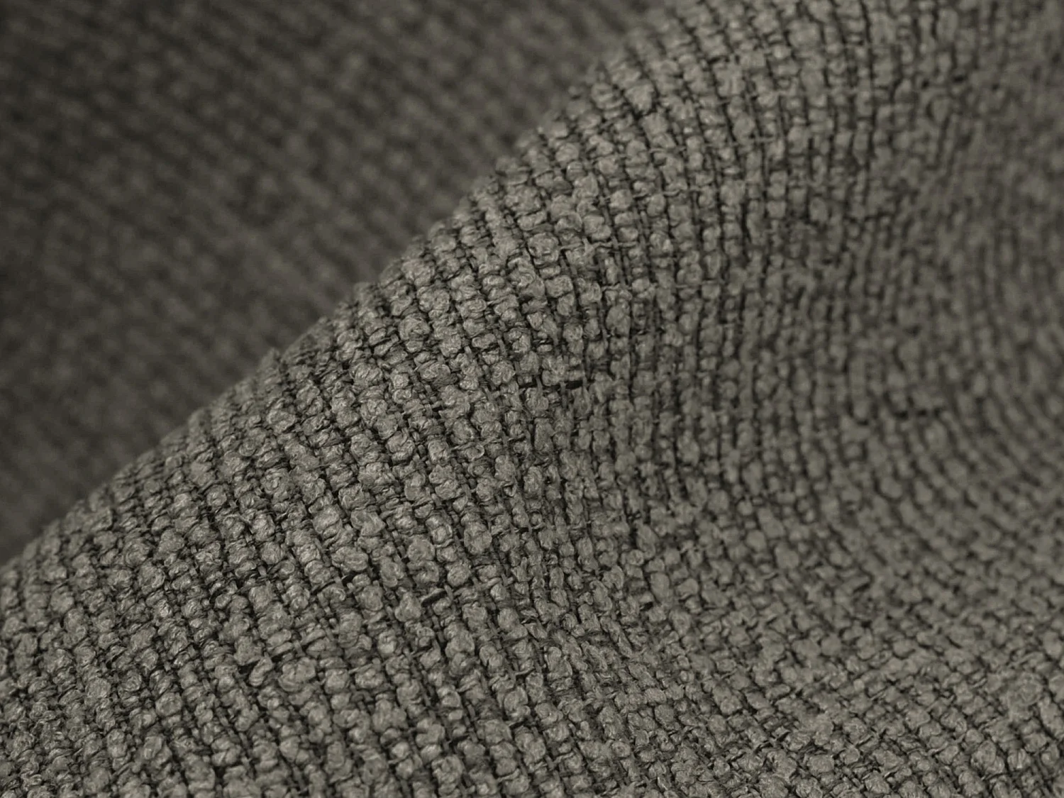 Canapé modulable 2 places en tissu bouclette - gris - MANAO