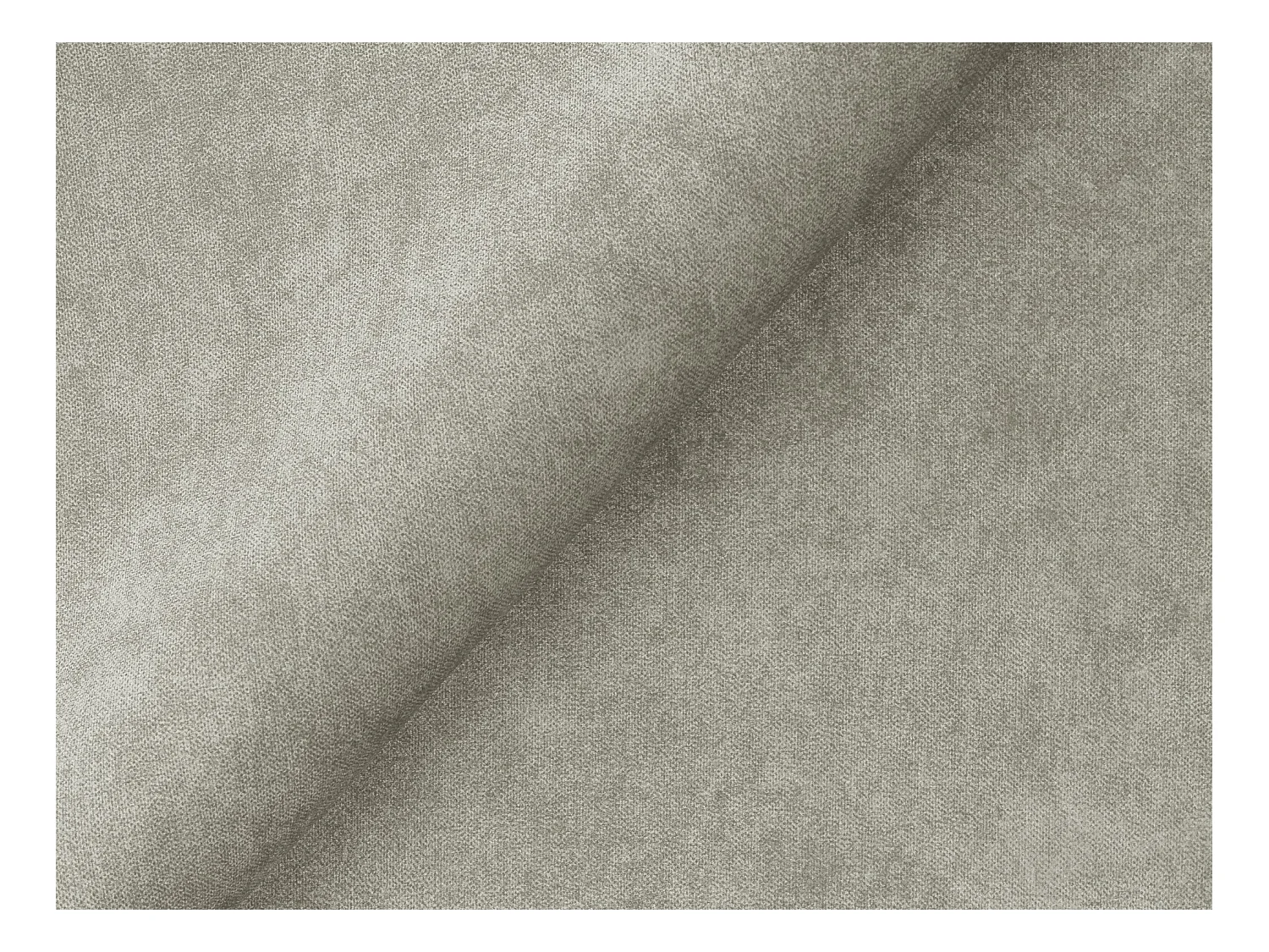 Canapé modulable 2 places en velours - gris clair - MANAO