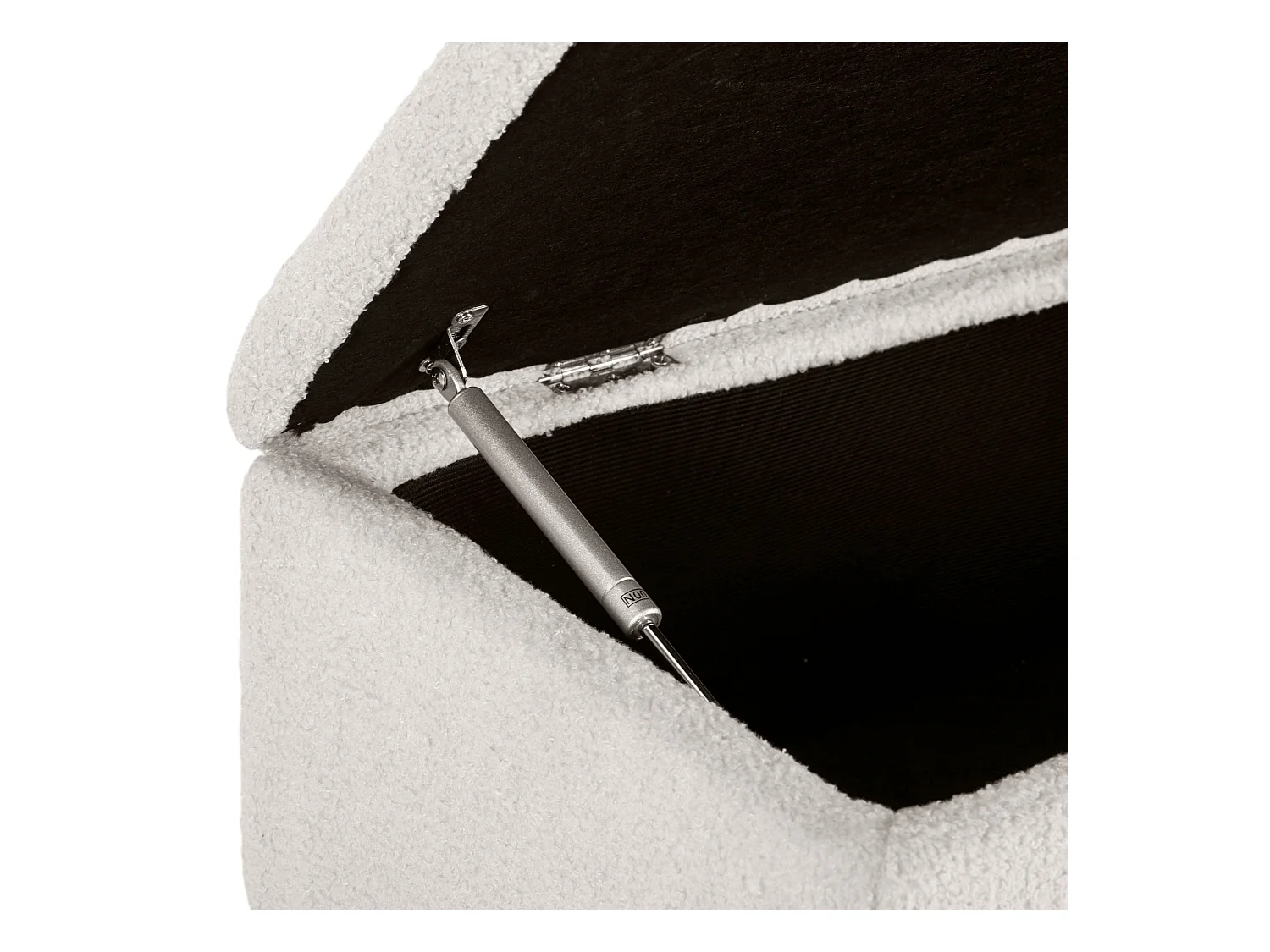 Sitzbank mit Stauraum, Polsterbank mit Klappdeckel, Samtoptik, 95x38x45cm