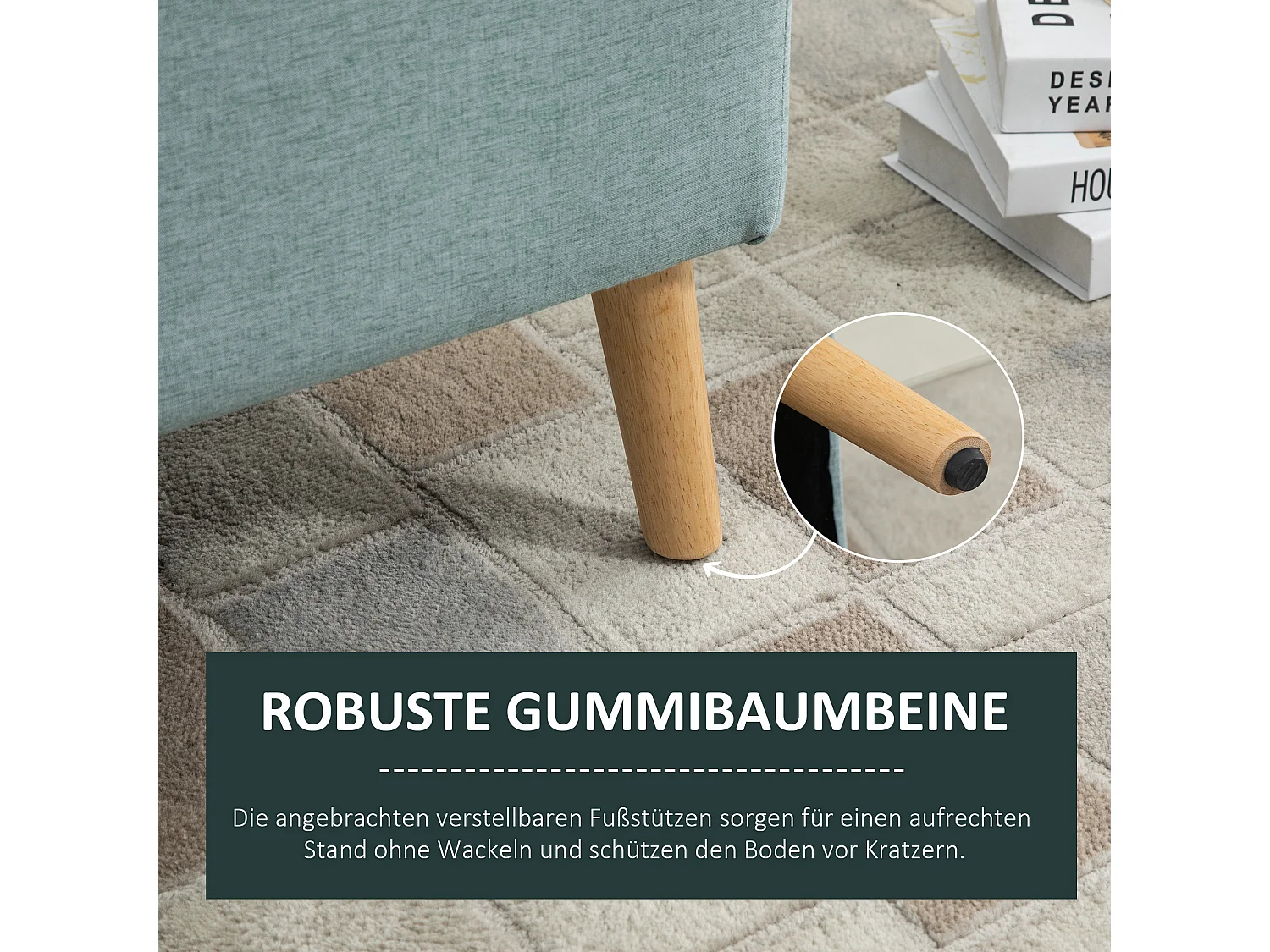 Lichtgroene Gestoffeerde Bank met Opbergruimte,110 x 39 x 45 cm,Linnenlook Polyester