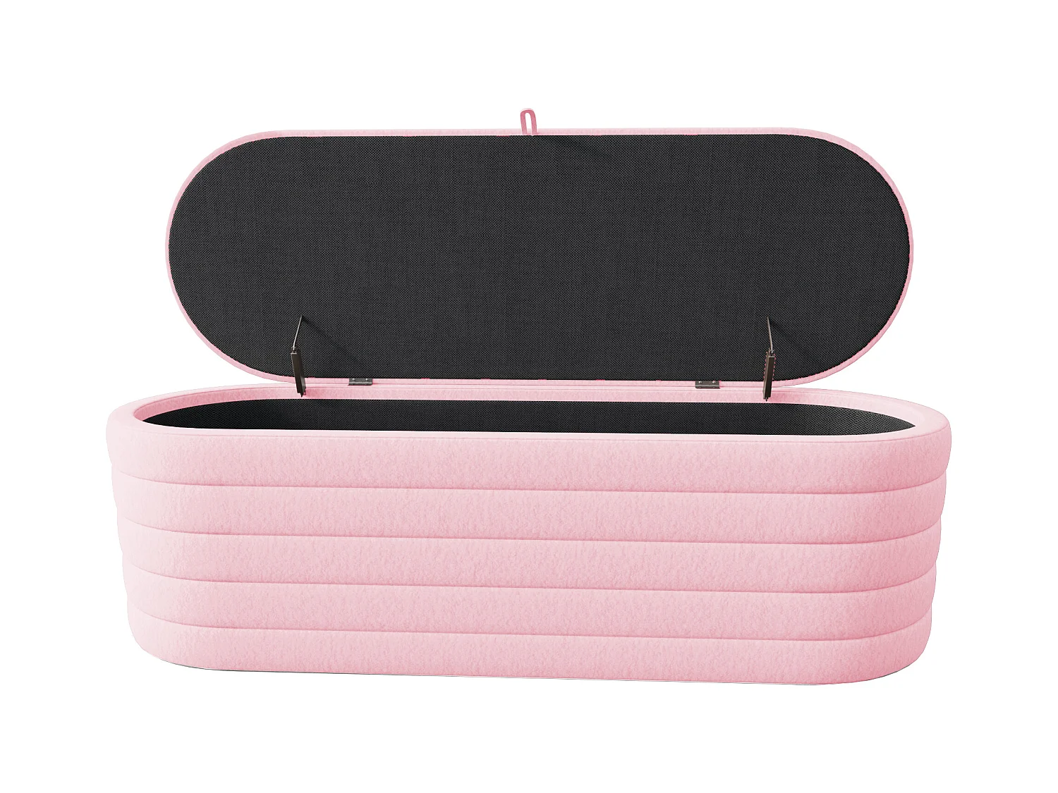 Repose-pieds rembourré avec espace de rangement 120x40cm,tabouret de canapé,polaire teddy