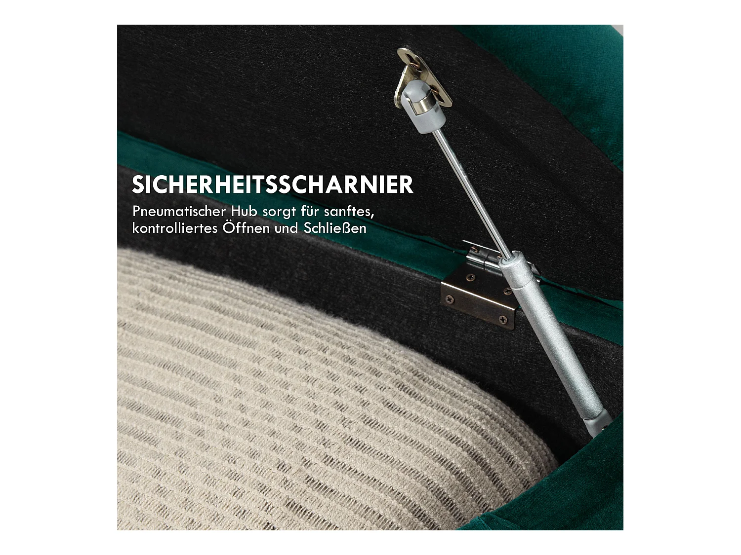 Banco con almacenaje y tapa abierta,banco tapizado de madera de caucho,tacto terciopelo