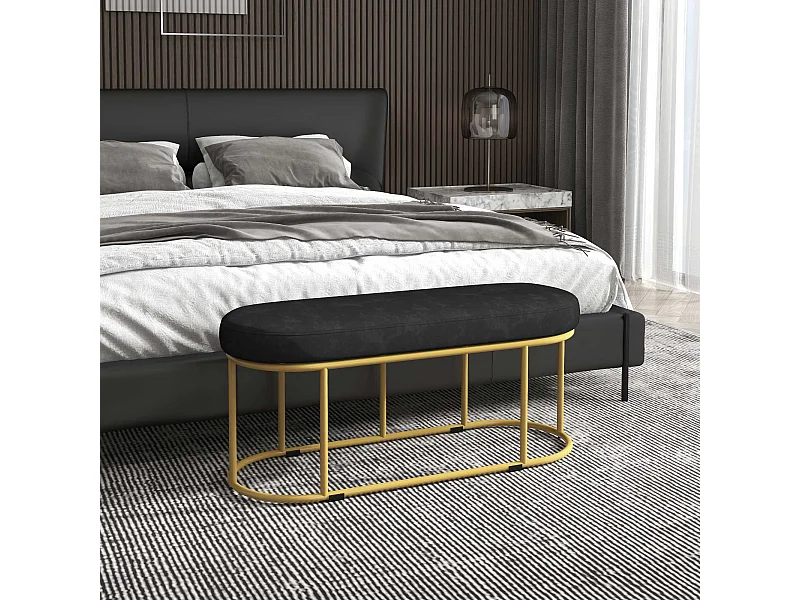 Gestoffeerde bank in fluweellook,bank,Bedbank,kaptafel,halbank voor de woonkamer