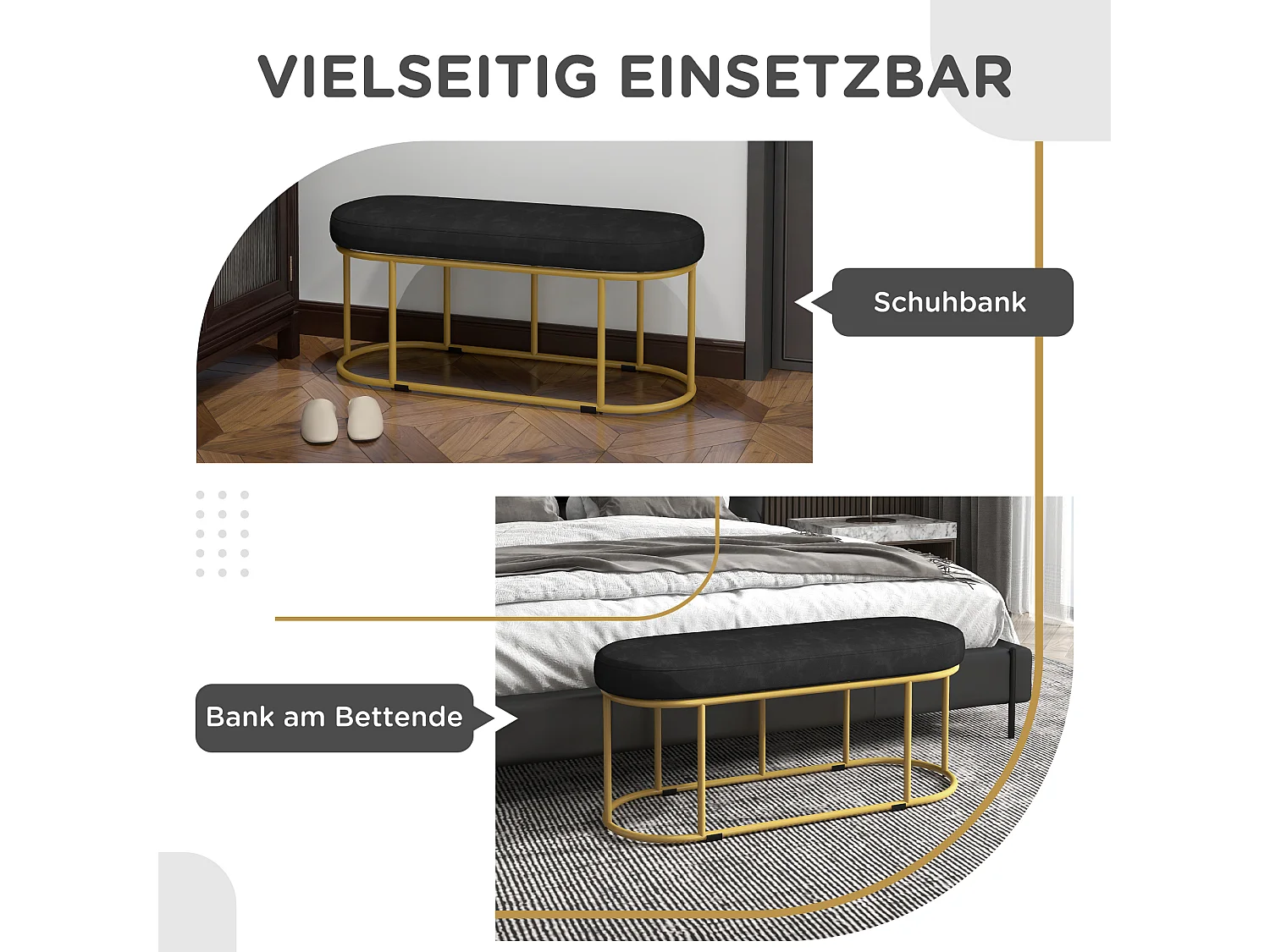 Gestoffeerde bank in fluweellook,bank,Bedbank,kaptafel,halbank voor de woonkamer