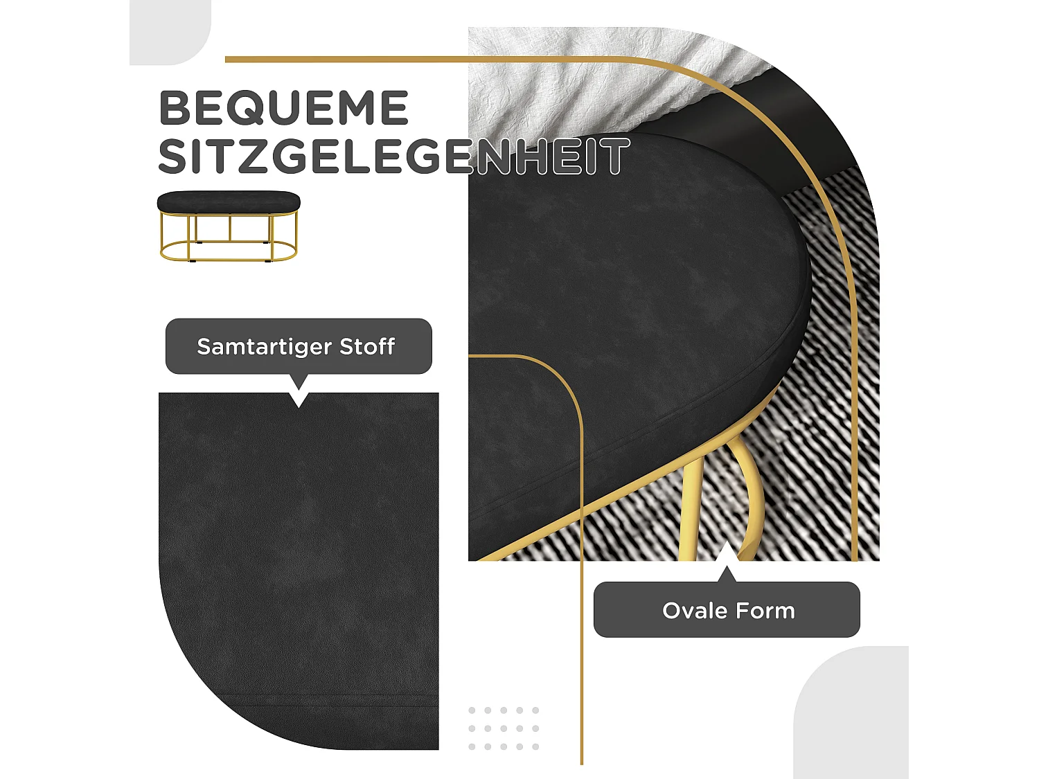 Gestoffeerde bank in fluweellook,bank,Bedbank,kaptafel,halbank voor de woonkamer