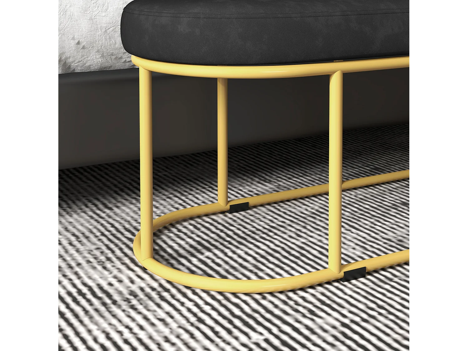 Gestoffeerde bank in fluweellook,bank,Bedbank,kaptafel,halbank voor de woonkamer