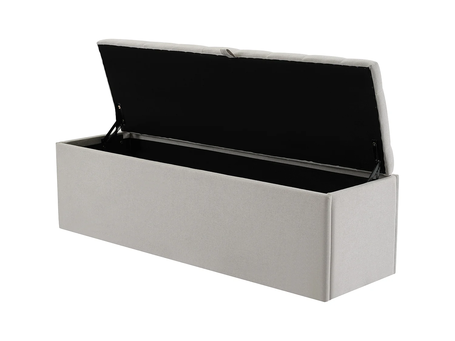 Leinen, Polsterbank, 141*41.5*47cm,Gepolsterte Sitzbank, Betthocker, Bank mit Stauraum