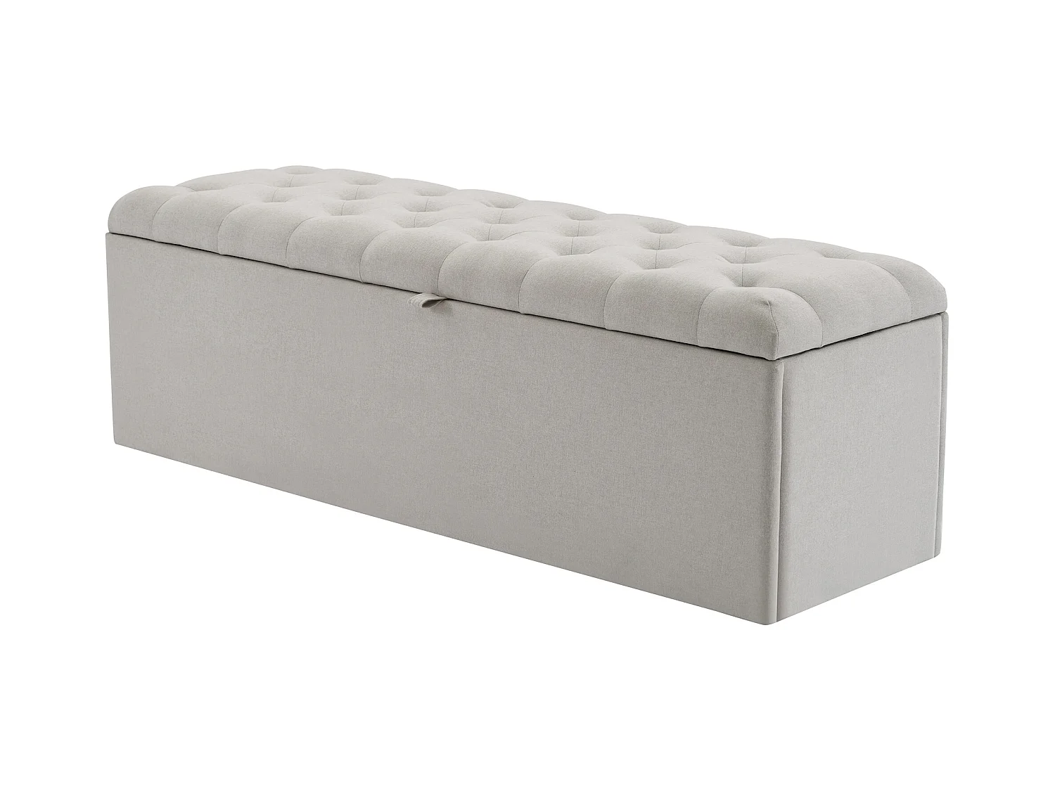 Leinen, Polsterbank, 141*41.5*47cm,Gepolsterte Sitzbank, Betthocker, Bank mit Stauraum