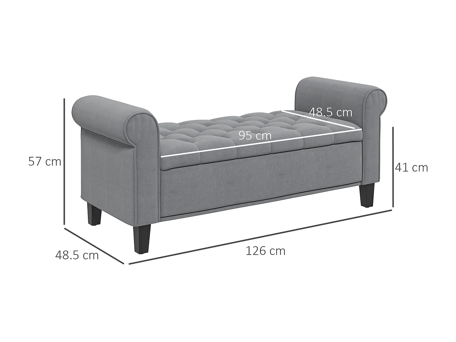 Gestoffeerde bank,bedbank,fluweellook bank,halbank met opbergruimte voor de slaapkamer