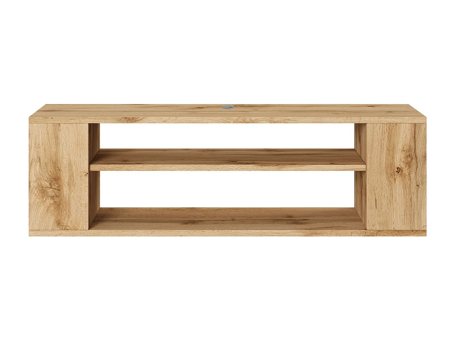 TV-meuble avec 2 compartiments - Imitation chêne - 100 cm - WALL