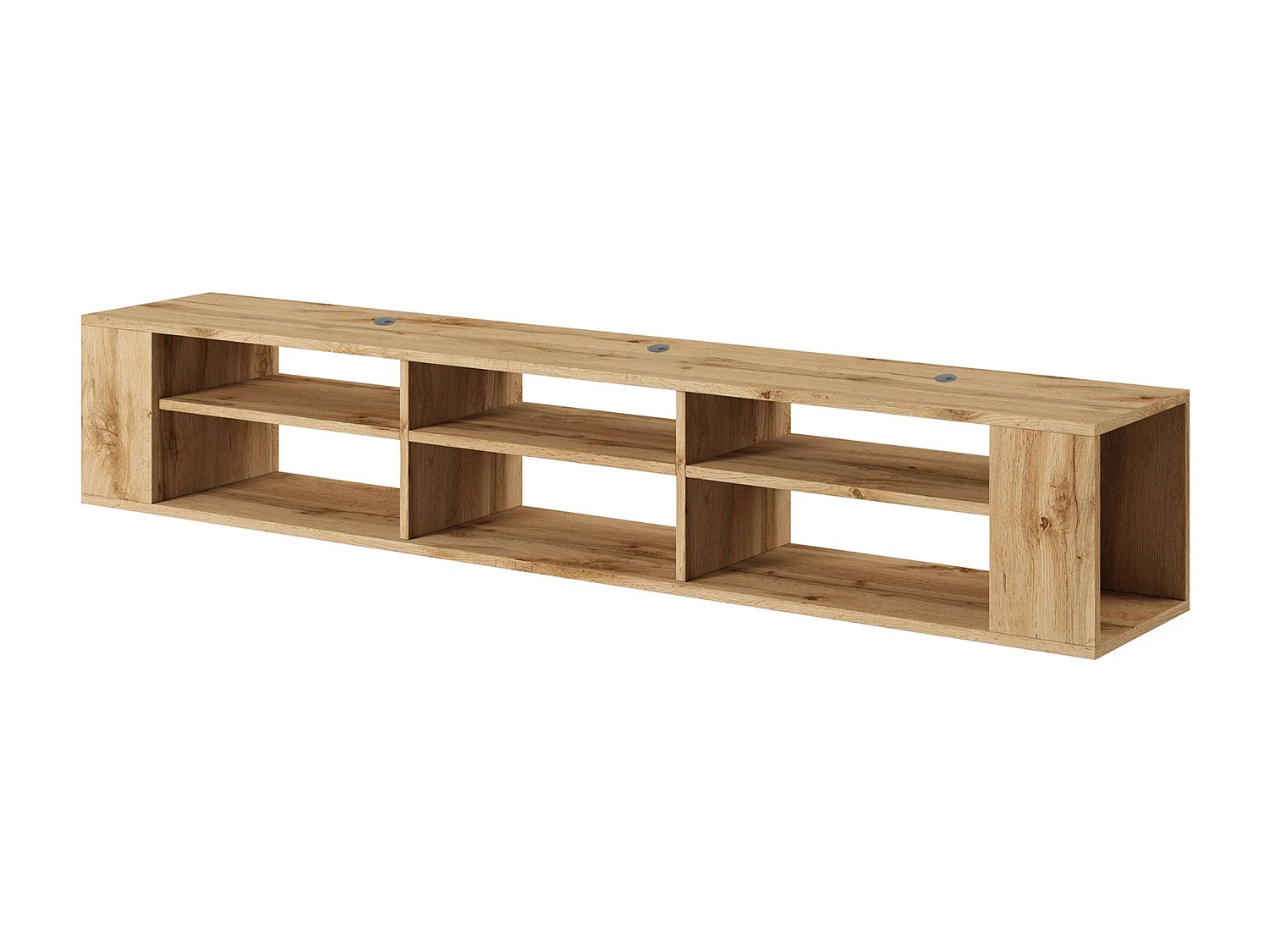 TV-meuble avec 6 compartiments - Imitation chêne - 175 cm - WALL