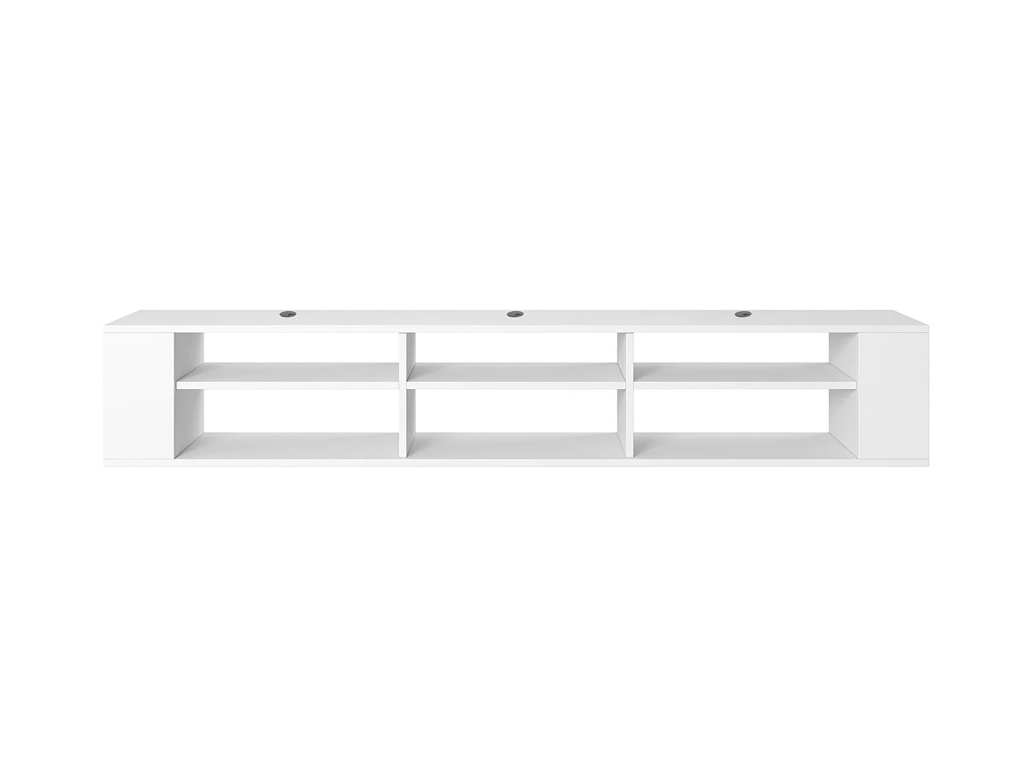 TV-meuble avec 6 compartiments - Blanc - 175 cm - WALL