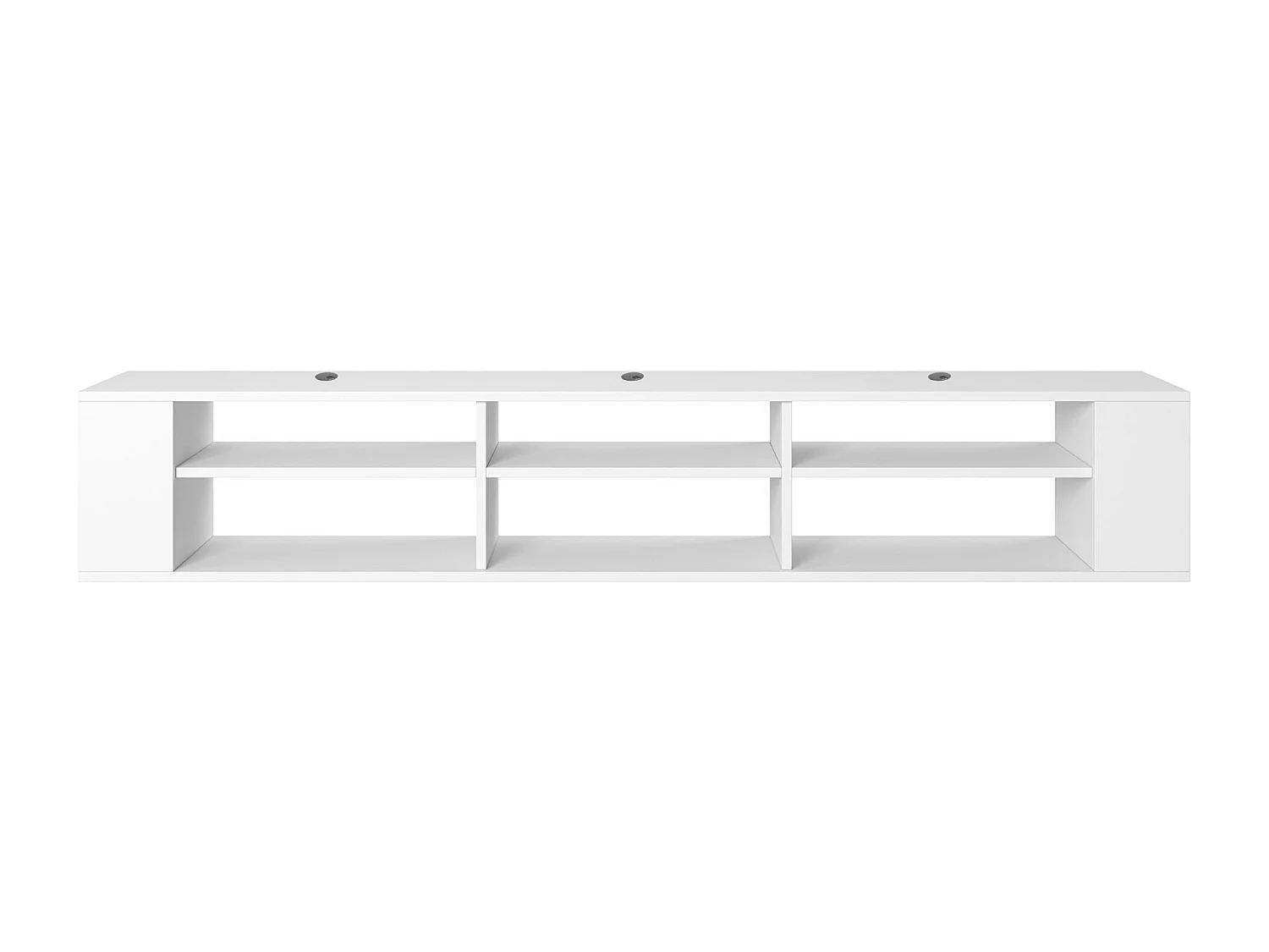 TV-meuble avec 6 compartiments - Blanc - 175 cm - WALL