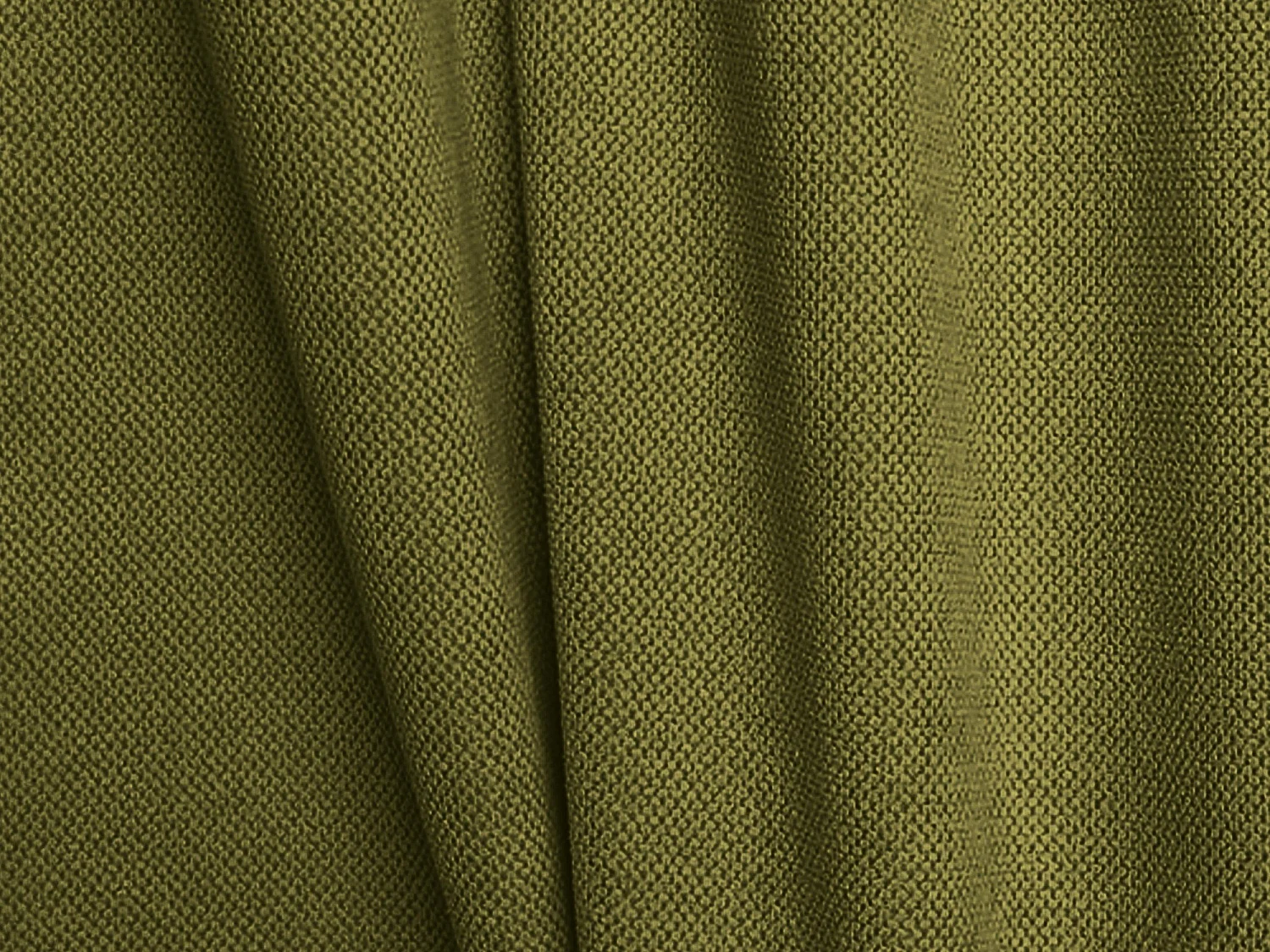 Canapé 3 places convertible en tissu chenille - olive - ANELA