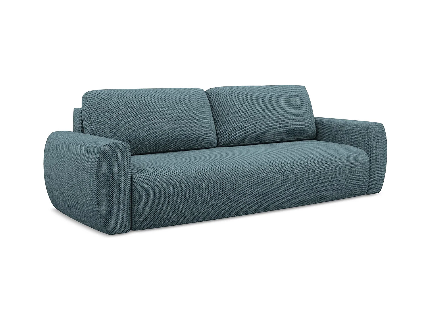 3-Sitzer Sofa mit Schlaffunktion - - Chenille - Hellblau - ANELA