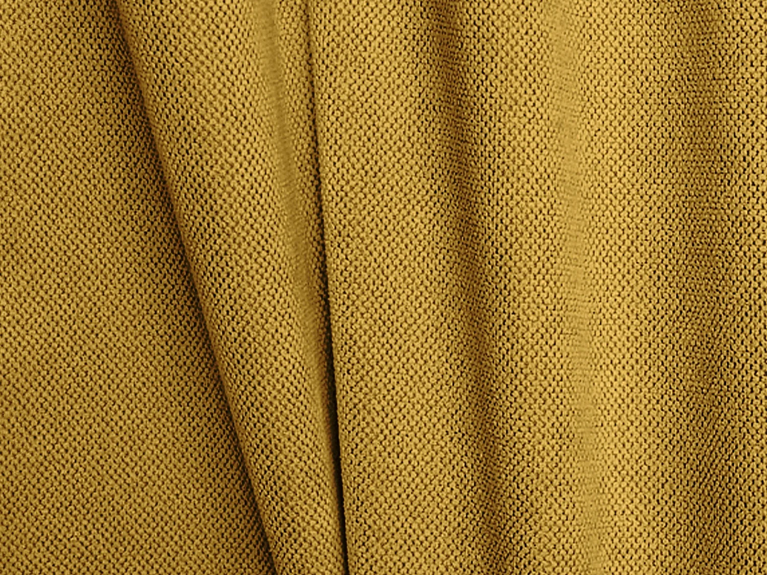 Canapé 3 places convertible en tissu chenille - moutarde - ANELA