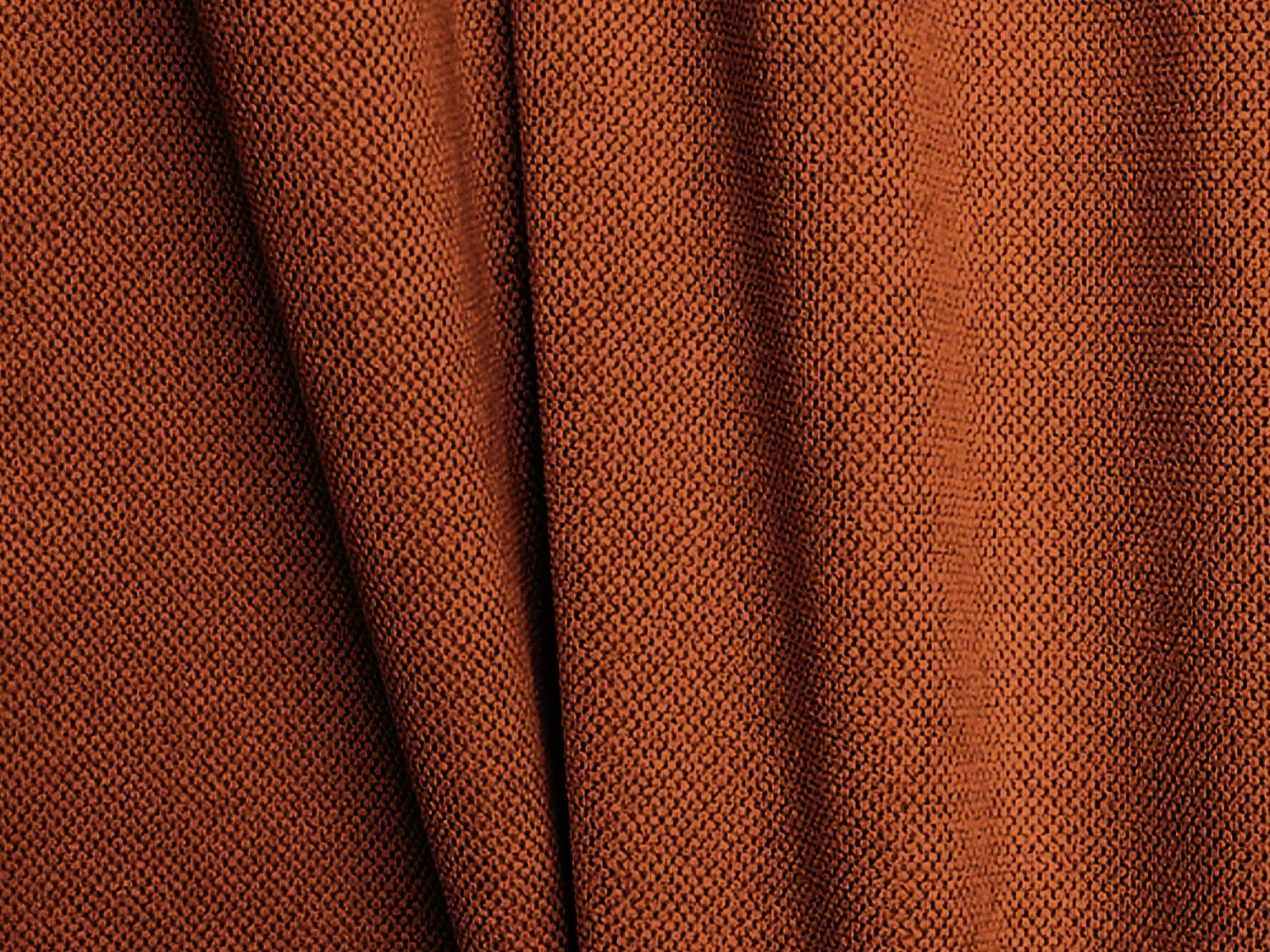 Narożnik lewostronny z funkcją spania - z tkaniny szenilowej - terakota - ANELA