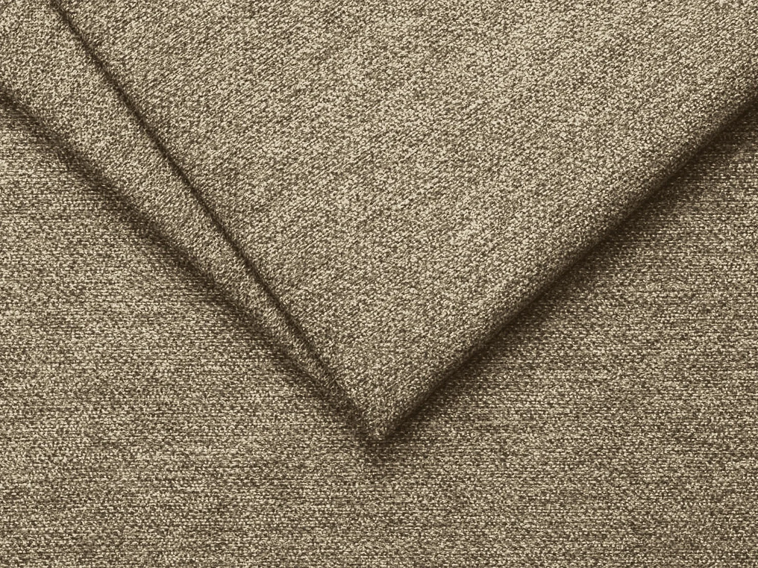 Canapé panoramique 4 places convertible en tissu texturé - beige foncé - KIWI