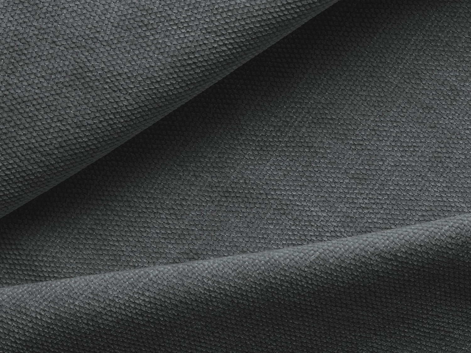 Canapé d'angle droit convertible en tissu chenille - graphite - HANA