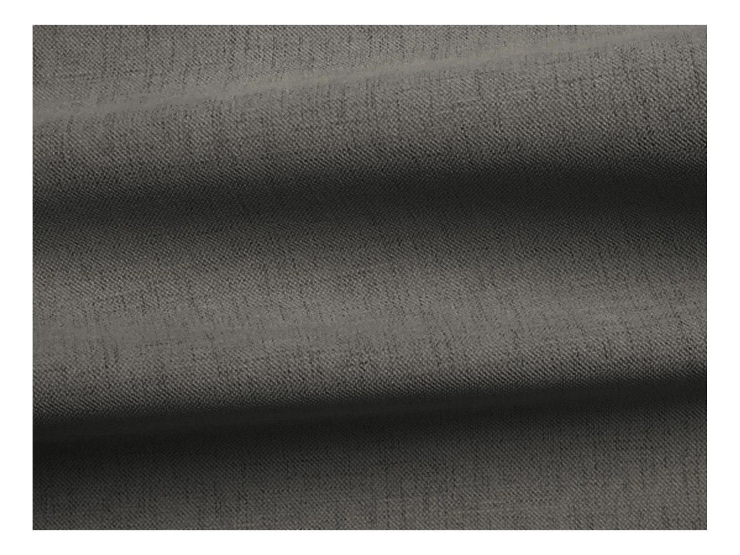 Canapé panoramique 5 places modulaire en tissu texturé - gris foncé - MANAO