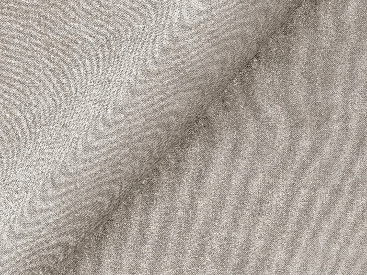 Canapé d'angle 3 places modulaire droit en velours - beige clair - RAVENNA