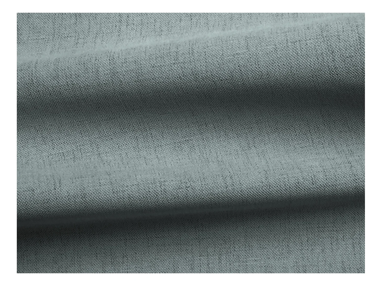 Canapé panoramique 5 places modulaire en tissu texturé - jeans - MANAO