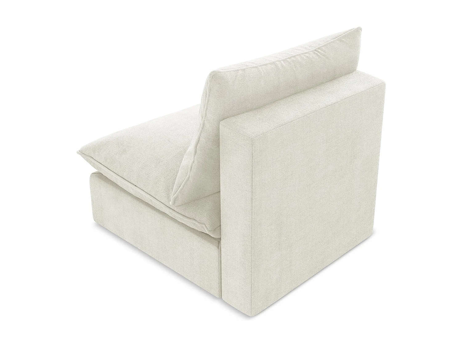 Modular - Mittelsofa - Strukturstoff - Beige - MANAO