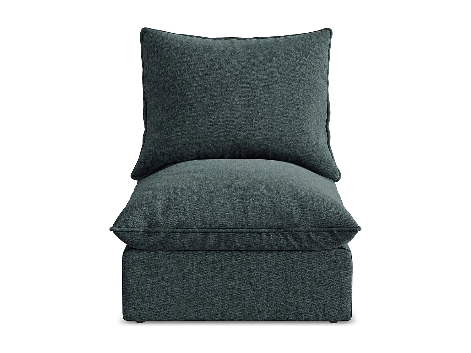 Bankmodule midden van marien velours - MANAO