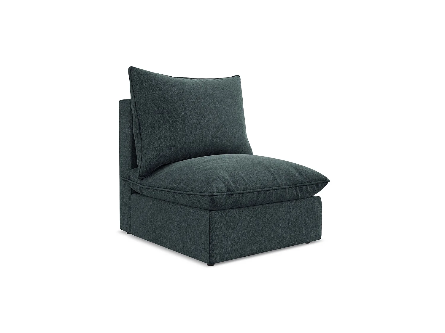 Bankmodule midden van marien velours - RAVENNA