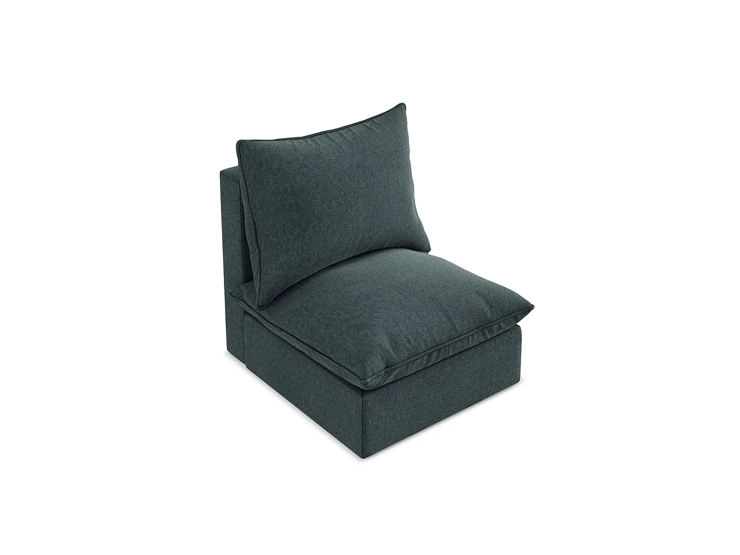 Bankmodule midden van marien velours - RAVENNA