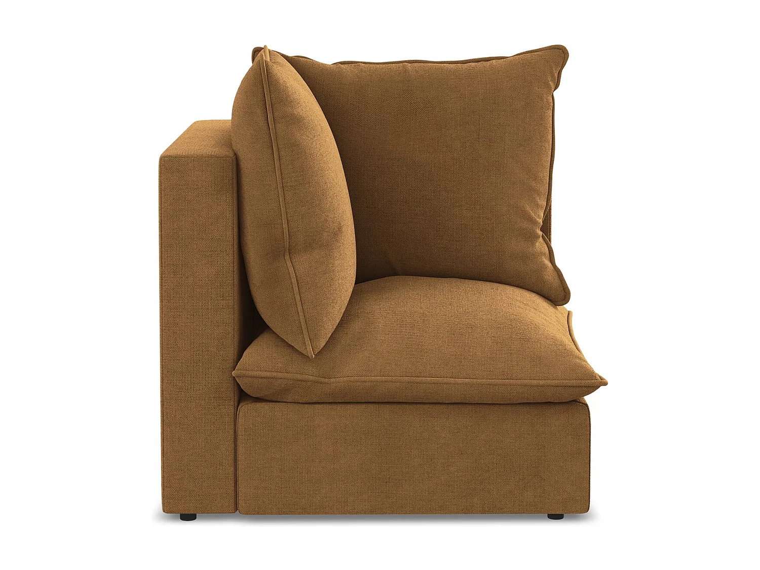 Moduł narożny - z tkaniny strukturalnej - terakota - MANAO