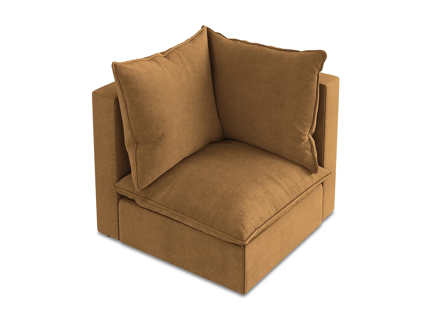 Moduł narożny - z tkaniny strukturalnej - terakota - MANAO