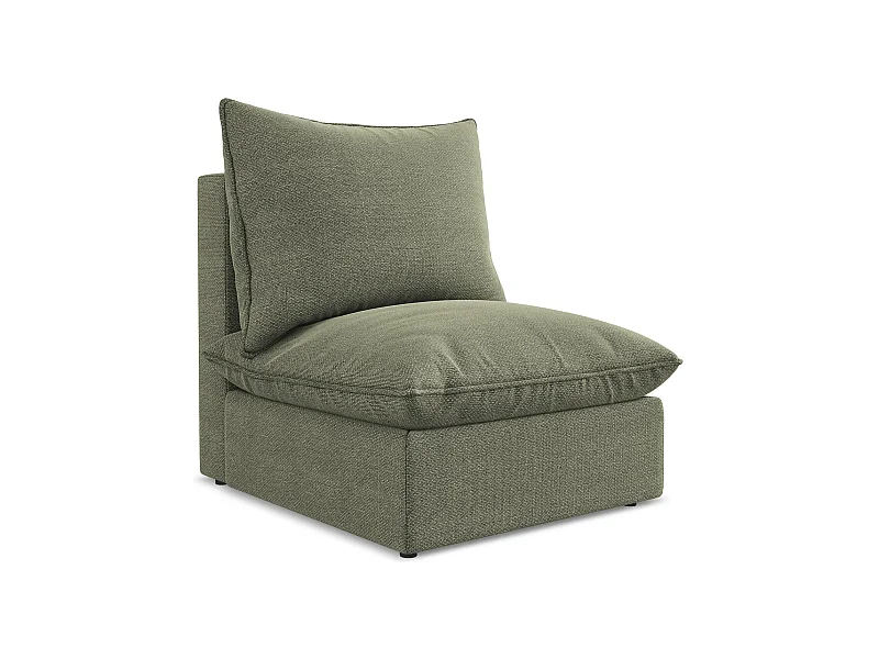 Modular - Mittelsofa - Bouclé - Olive - MANAO